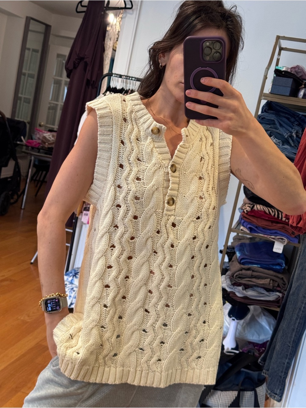 Sabo skirt $115 super oversized knit cotton tunic